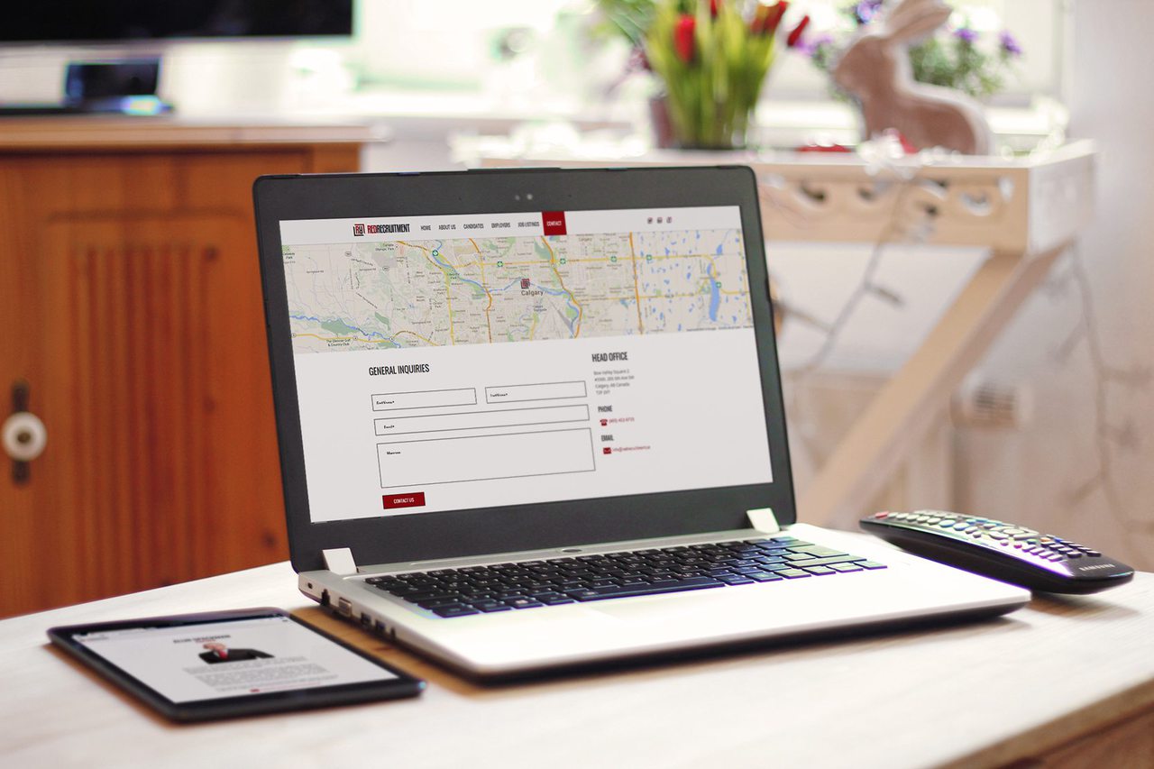 Red Recruitment Website Design Calgary