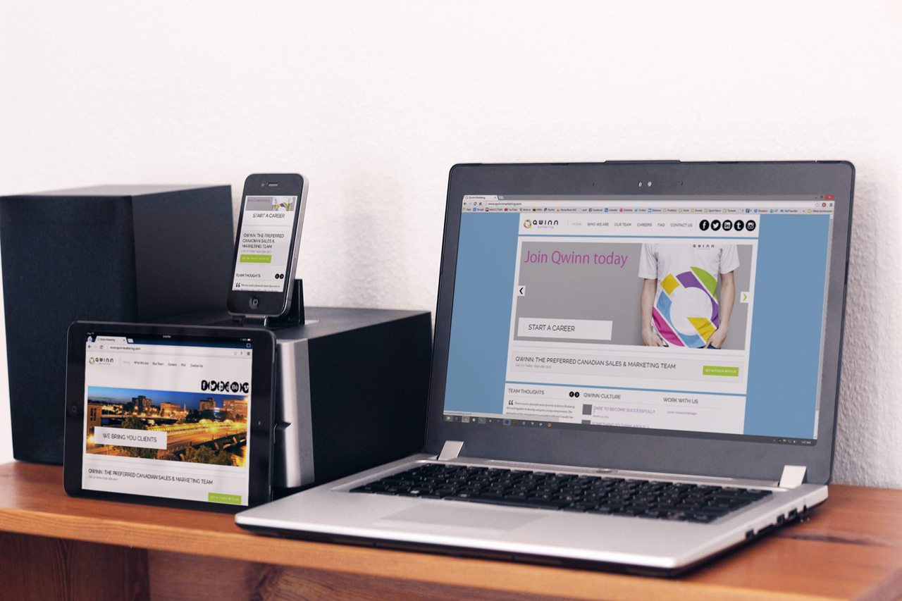 Qwinn Marketing Website Design