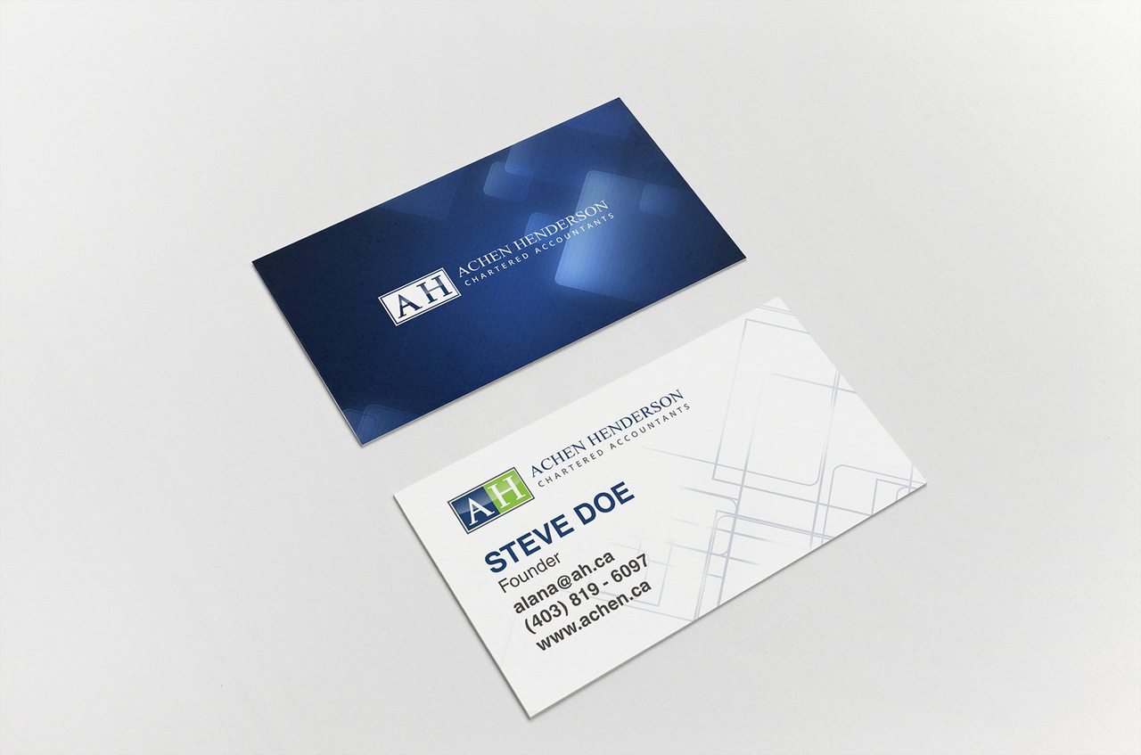Achen Henderson Business Card Design