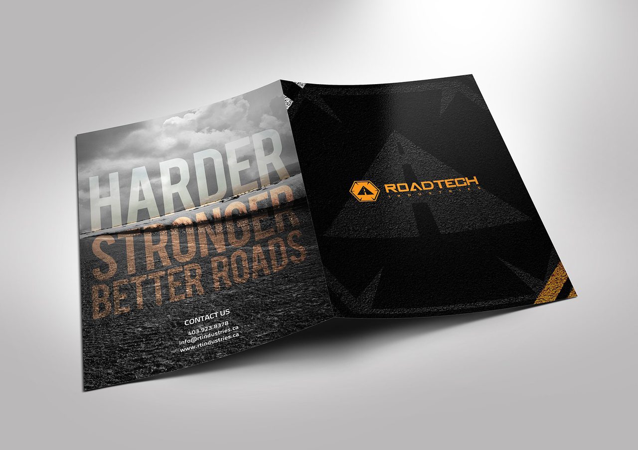 RoadTech Construction Folder Design