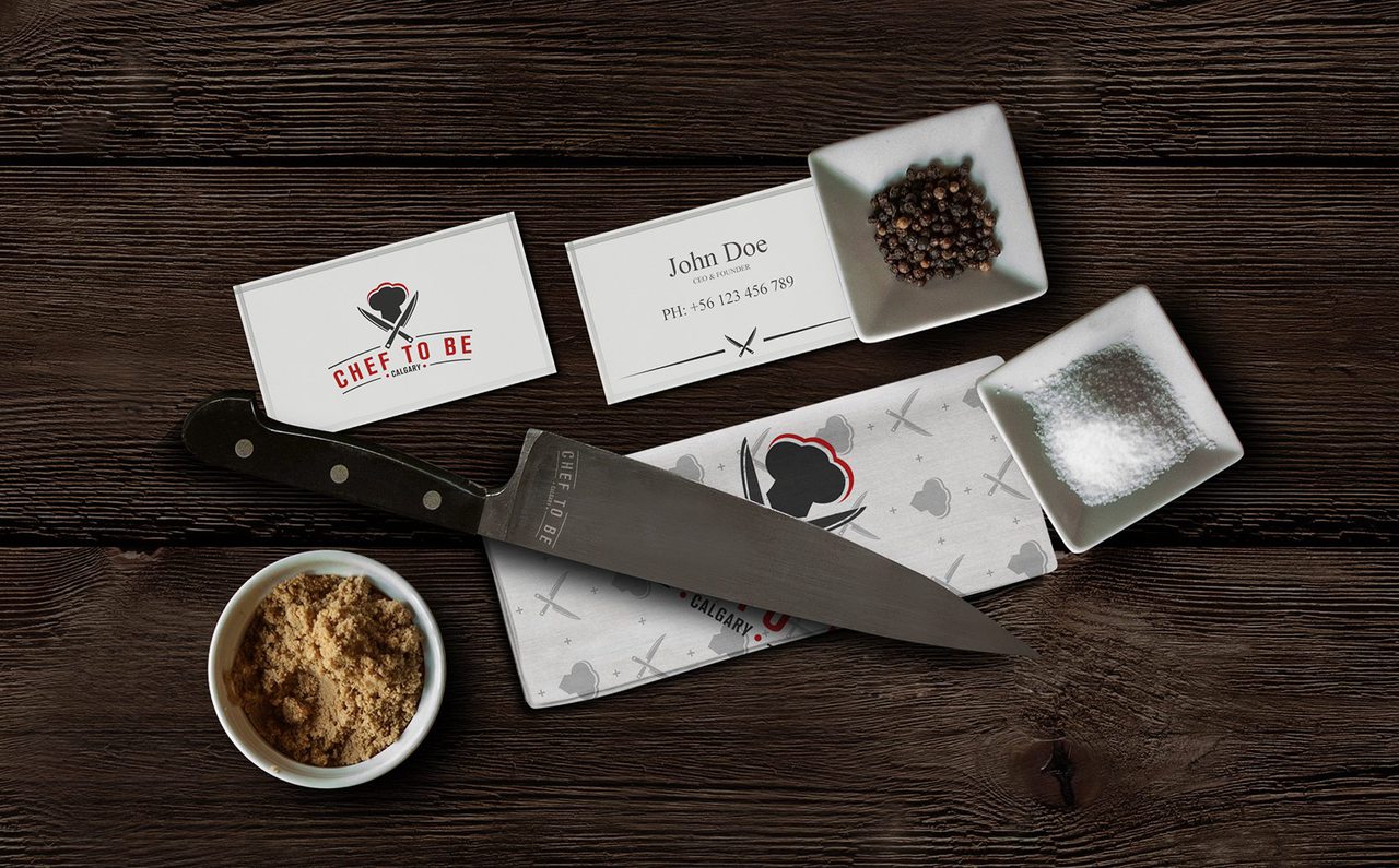Chef to Be Calgary Branding Design
