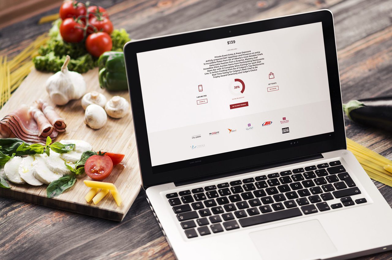 Chef to Be Cooking Competition Web Design Calgary