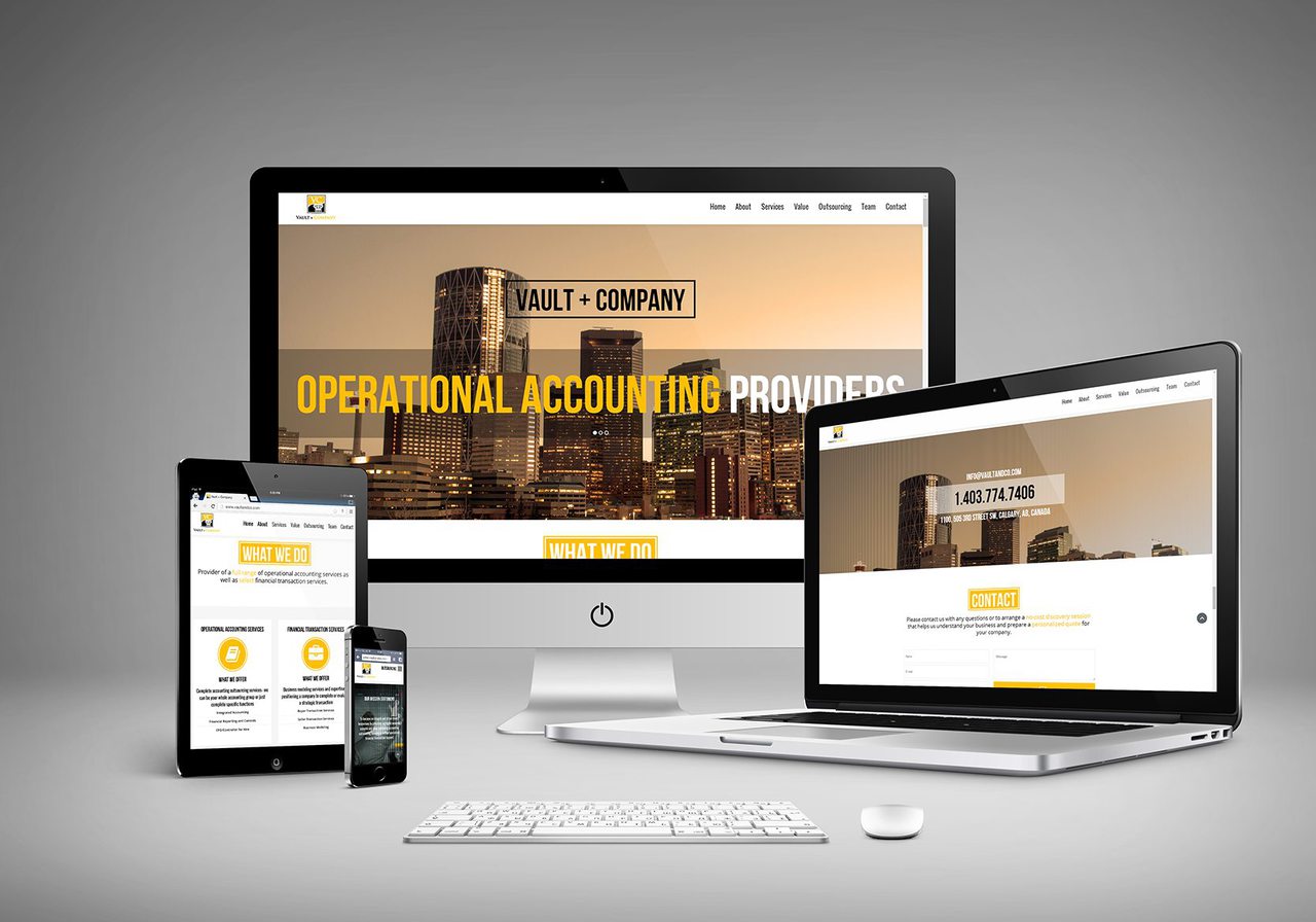 Vault and Co Calgary Website Design