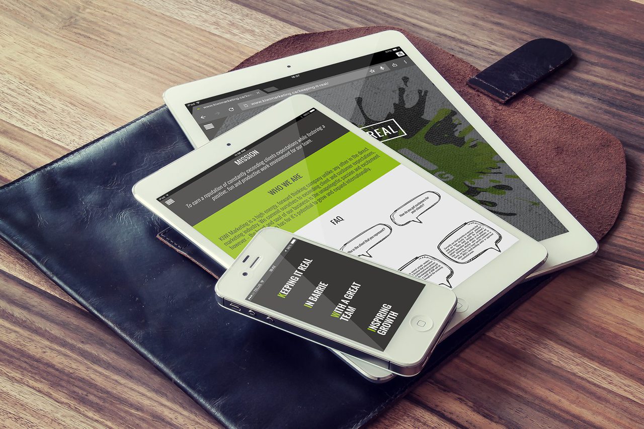 Kiwi Marketing Website Design