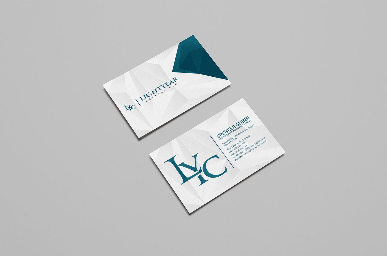 Lightyear Capital Calgary Business Card Design