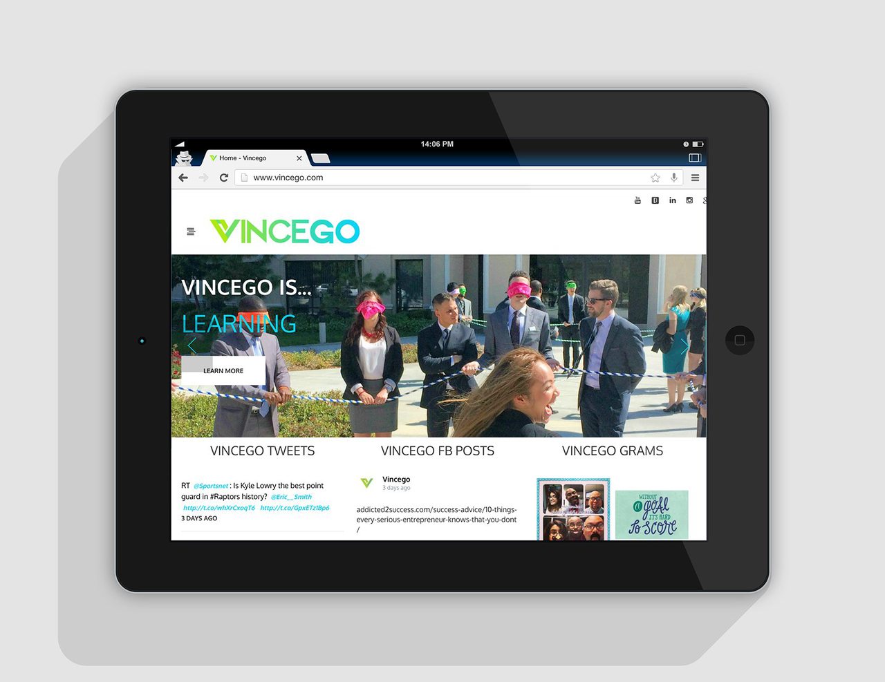 Vincego Calgary Website Design