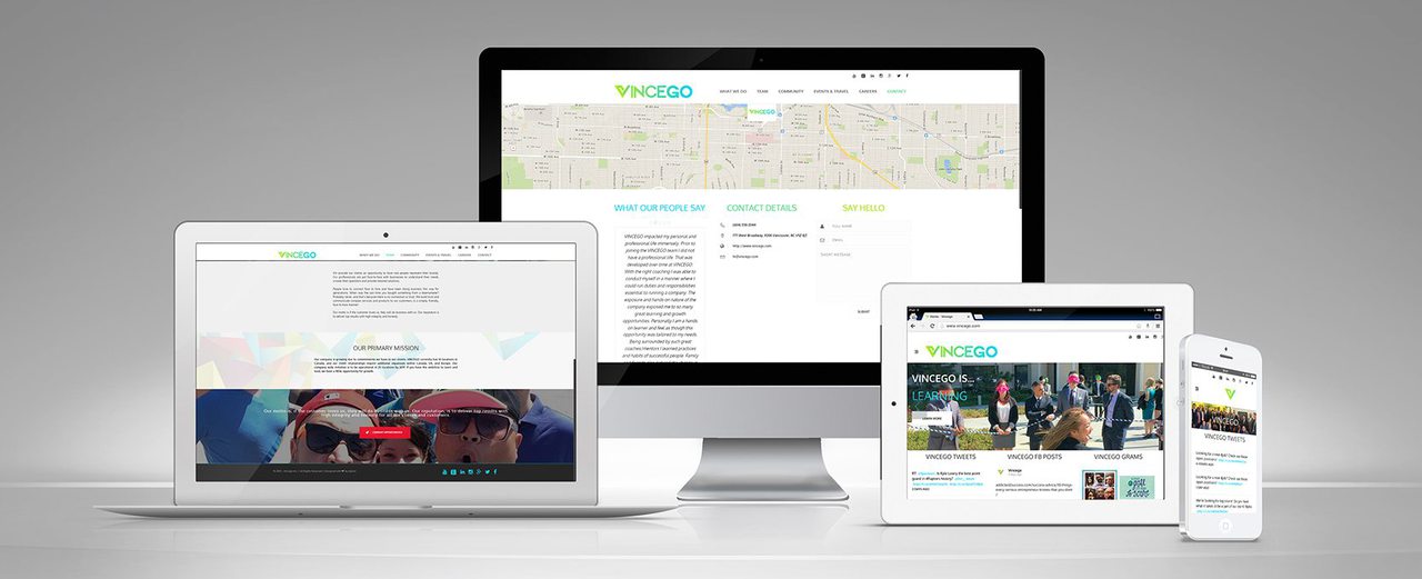 Vincego Website Design