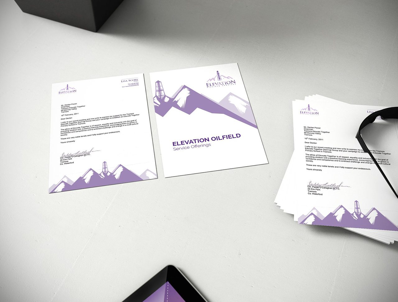 Elevation Oilfield Calgary Branding Design