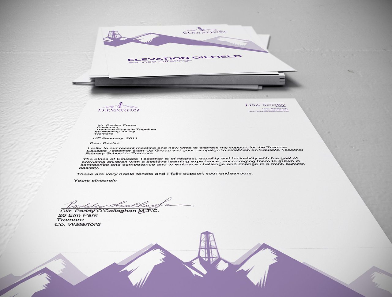 Elevation Oilfield Calgary Branding