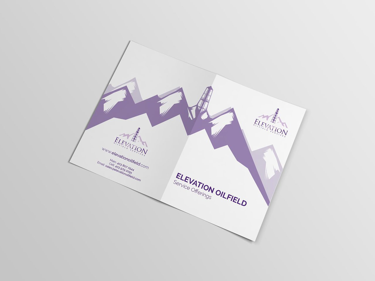 Elevation Oilfield Calgary Print Design