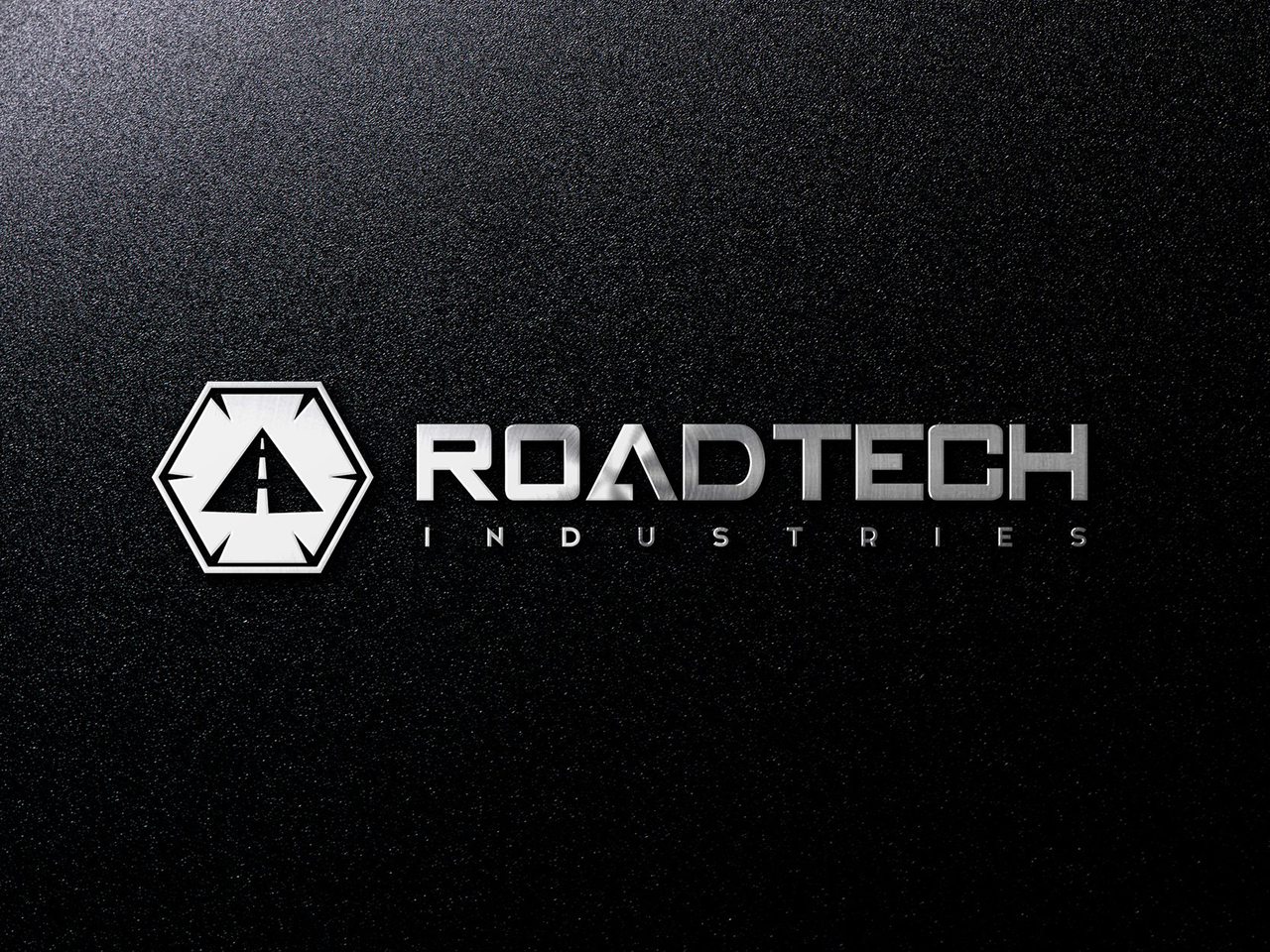 RoadTech Calgary Construction Logo Design