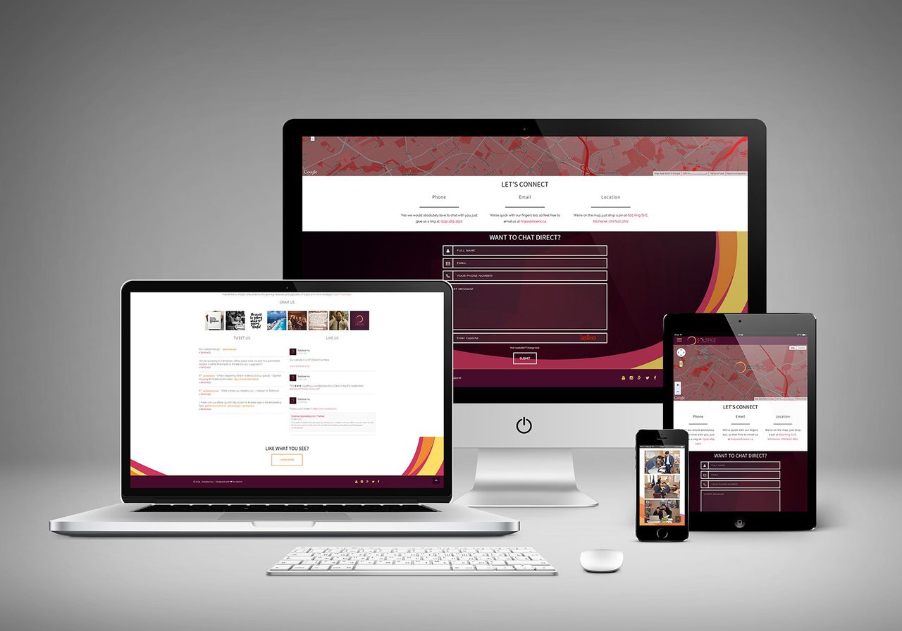 Solstice Calgary Business Web Design