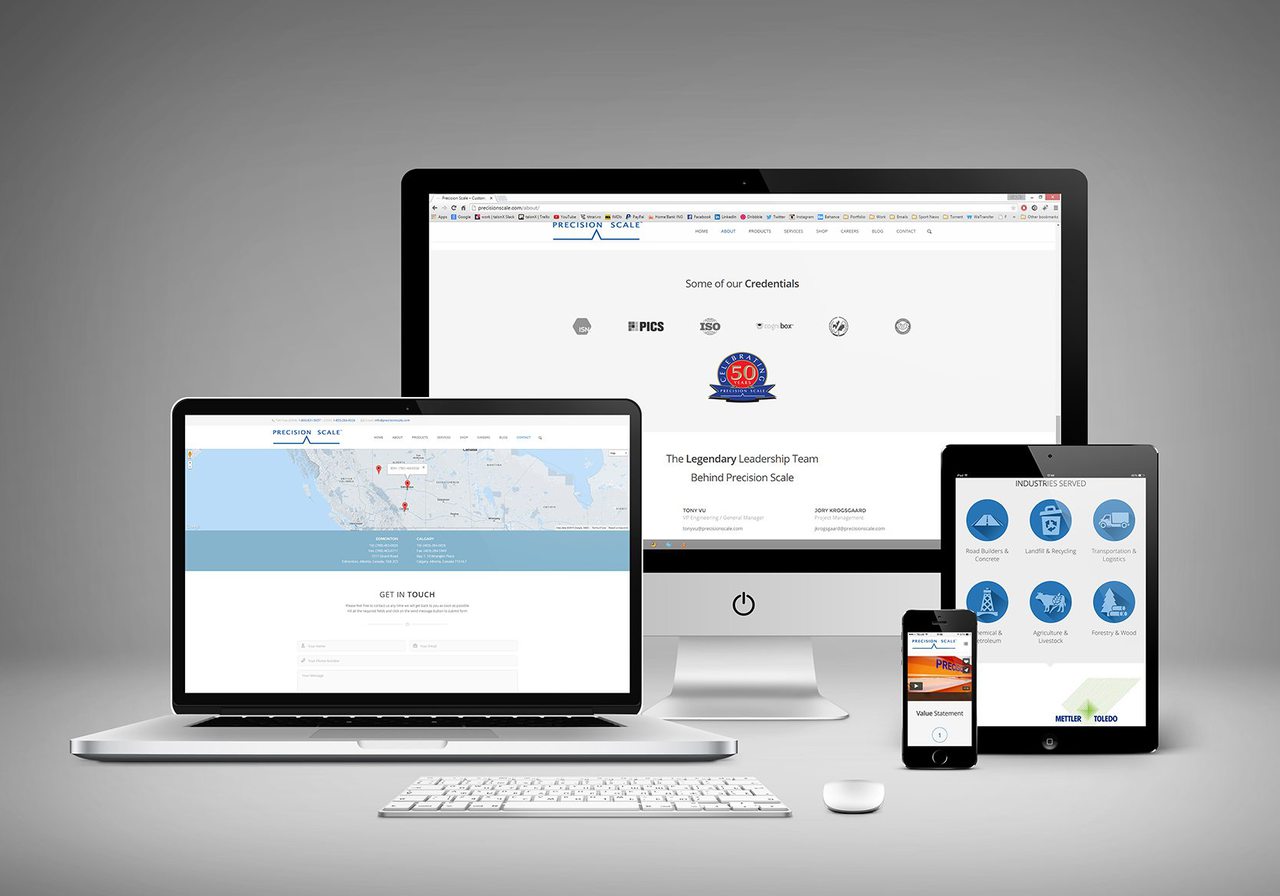 Precision Scale Website Design