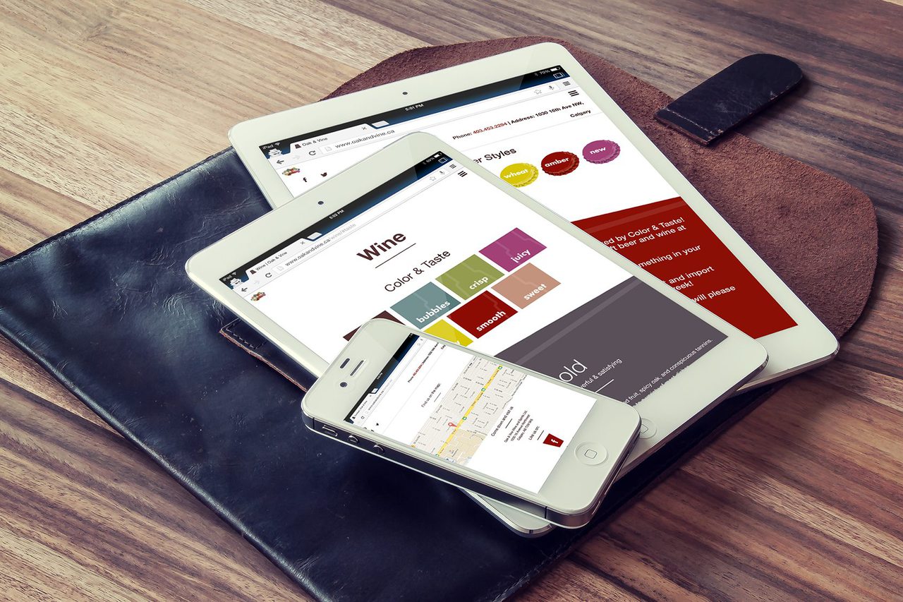 Oak & Vine Responsive Web Design