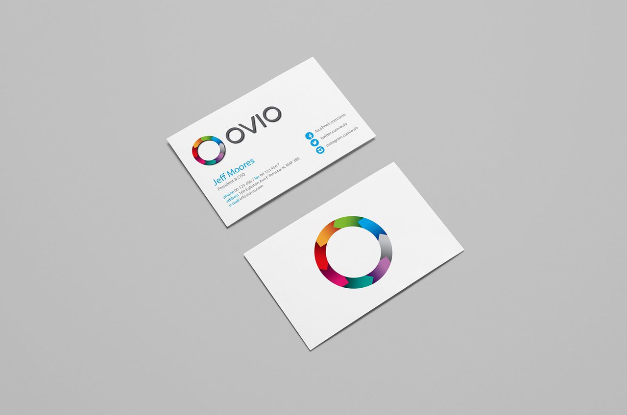 OVIO Business Card Design