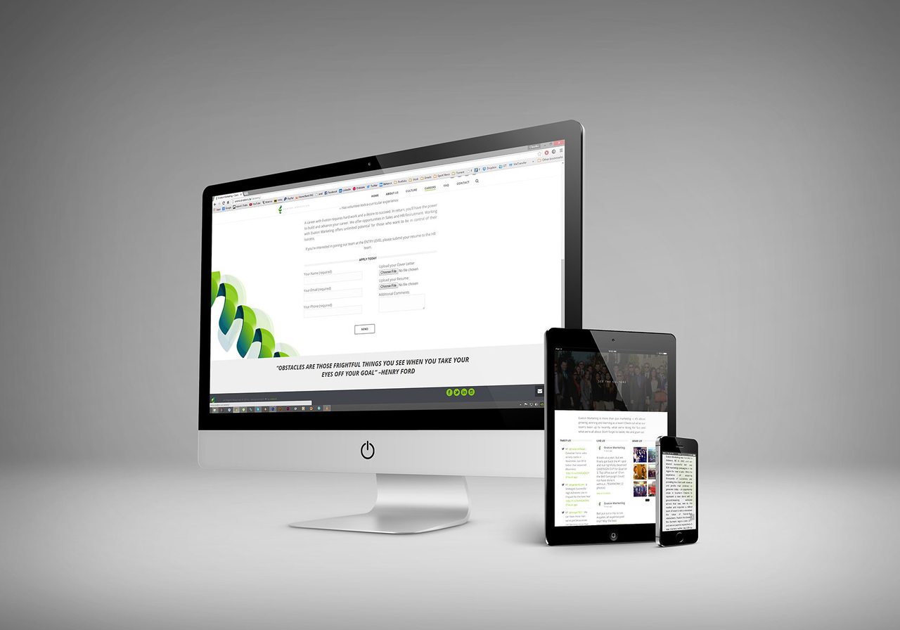 Evaton Marketing Website Design