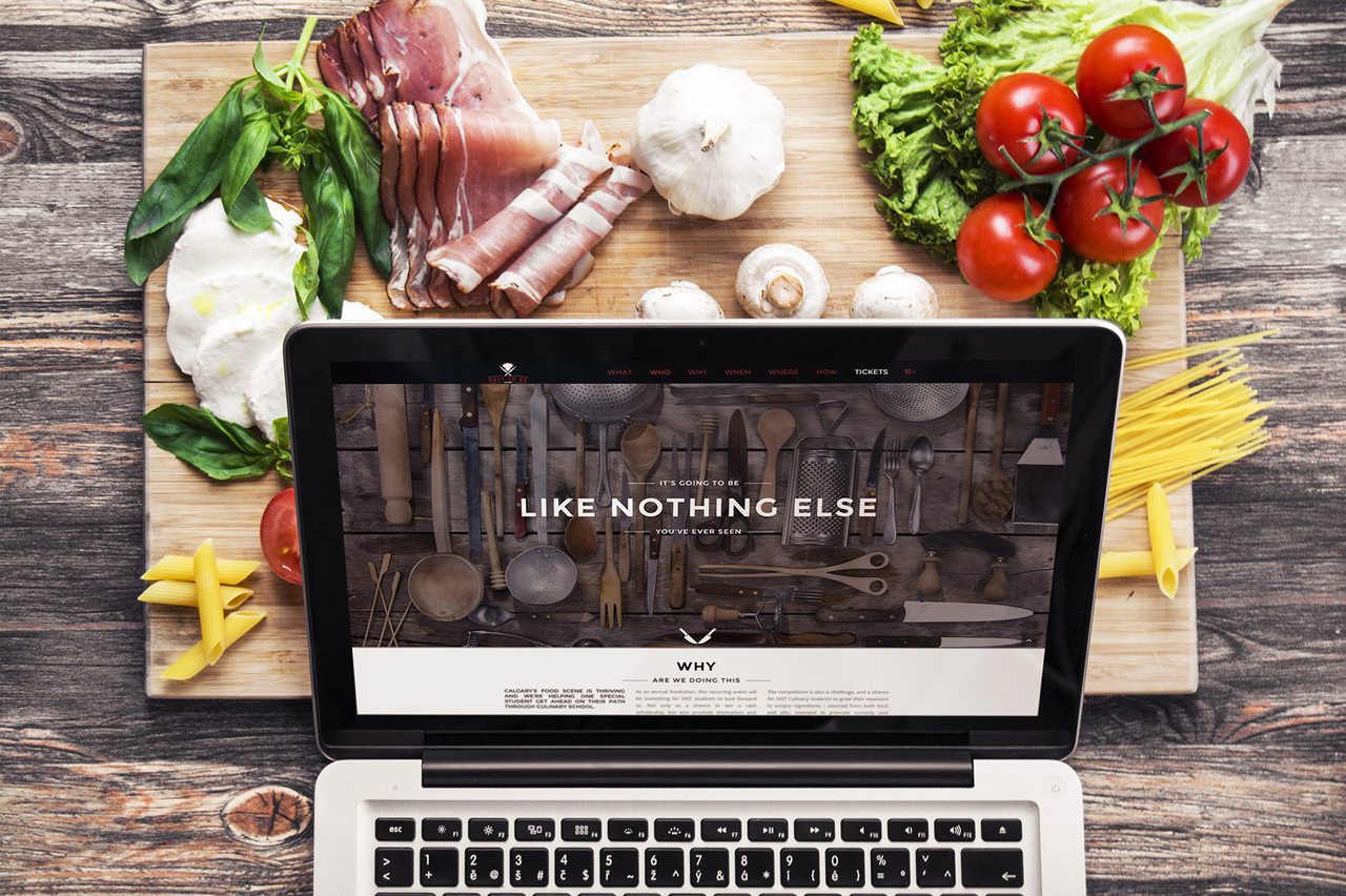 Chef to Be Cooking Competition Calgary Website Design