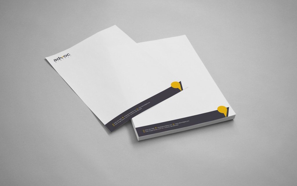 Custom Logo and Brand Guideline for Advoc Digital Marketing Agency