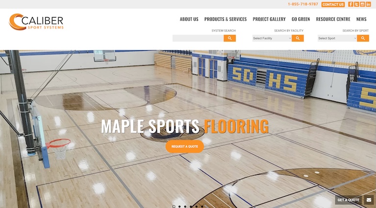talonX Creative Agency - Caliber Sport Systems Calgary Web Design Agency