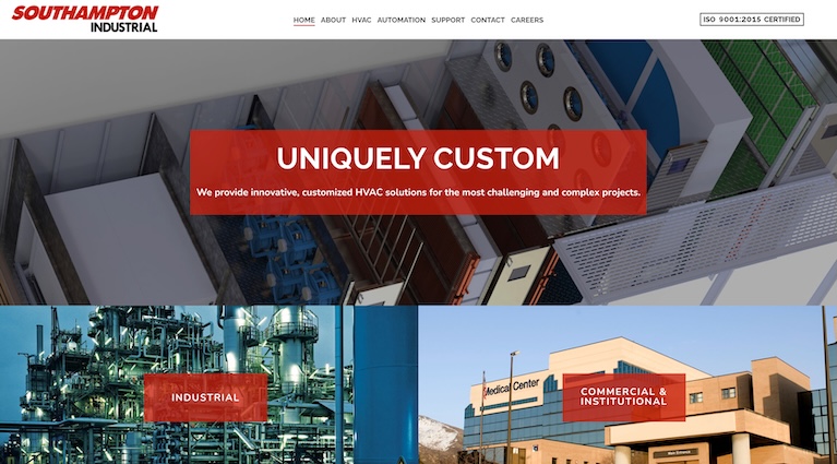 talonX Creative Agency - Southampton Industrial Manufacturing Inc Calgary Web Design Agency